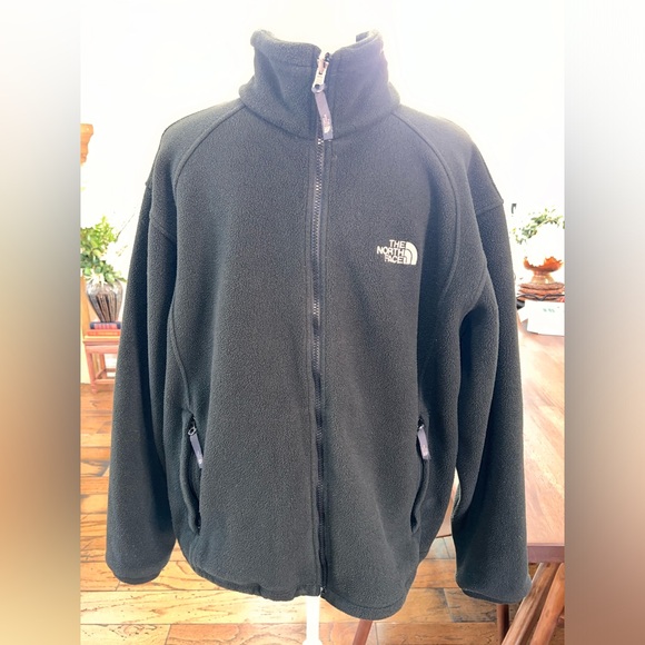The North Face Black Fleece Jacket Men’s M Full Zip Outdoor Lightweight Casual - Picture 1 of 12
